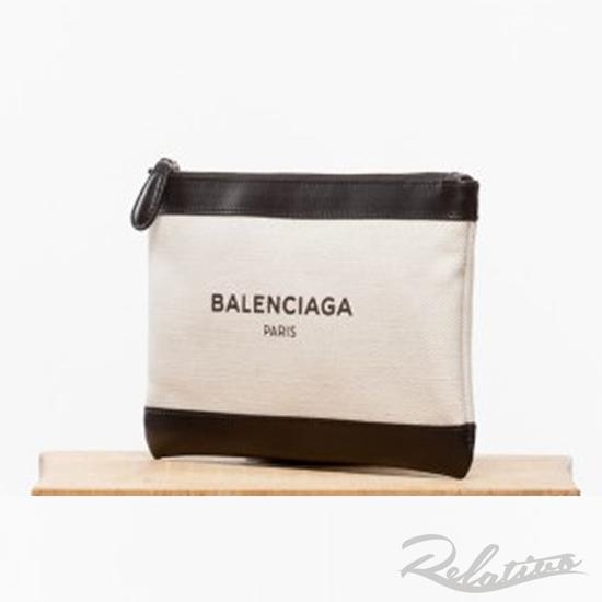 17AW☆国内発送【BALENCIAGA】バレンシアガ クラッチバッグ コピー キャンバス クラッチ S/ Black 7062706