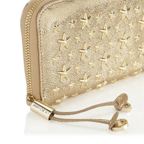 ジミーチュウ コピー JIMMY CHOO【FILIPA】長財布 ゴールドシャンパン jc70109