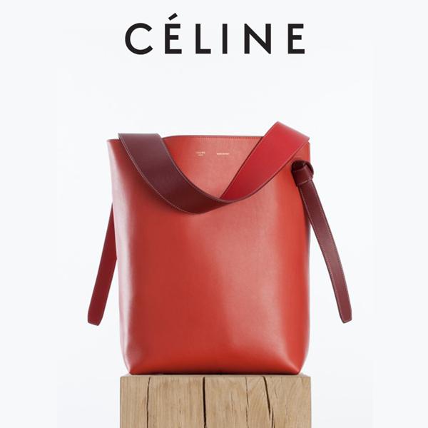 新色 セリーヌスーパーコピー CELINE☆16SS スモール ツイステッドカバ 赤×橙 7040511