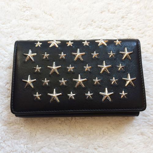 【国内即発】 Jimmy Choo スタースタッズ 財布 MARLIE CST 黒 7040510