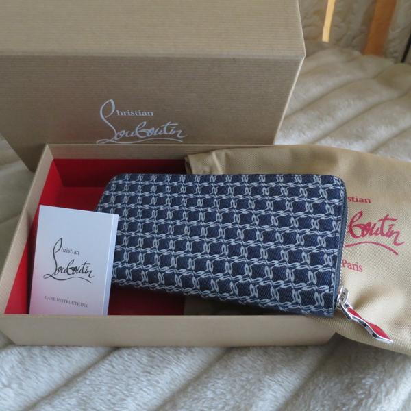 ルブタン 財布 コピー【Christian Louboutin】★パネトーネ 長財布 デニム★おしゃれ♪7042701
