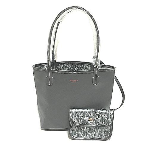 ゴヤール トートバッグ コピー アンジュ ANJOU ミニ グリス レザー リバーシブ GOYARD 最新作 6073013