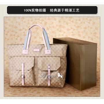 グッチ レザートリム トートバッグ 256103F