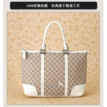 グッチ ラブリーGGキャンバス ショッピング トートバッグベージュ/アイボリー 257068 FAFXG 9761