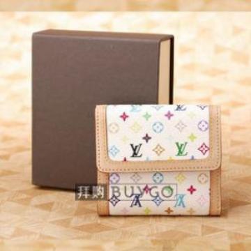 ルイヴィトン モノグラムマルチカラー Wホック財布 ブロン M92983