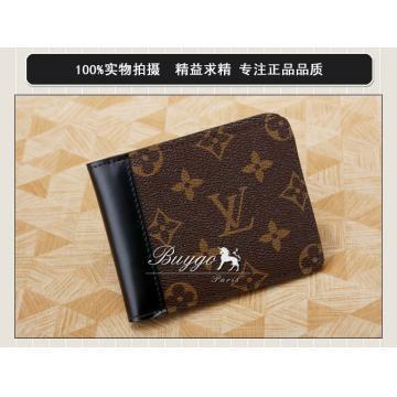 ルイヴィトン モノグラム・マカサー ポルトフォイユ･ガスパル] M93801