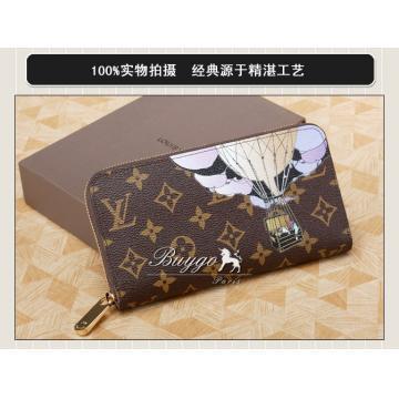 ルイヴィトン モノグラム ジッピー･ウォレット イリュストル テュルコワーズ] M60292