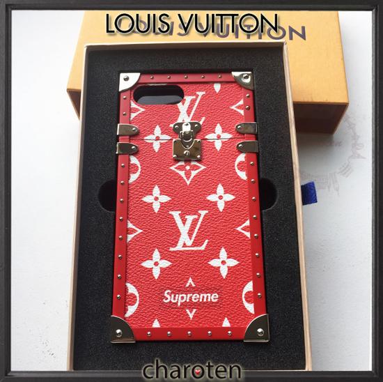 大人気 即発送☆ルイヴィトン Supreme iPhone7Plusケース iPhone8+ケース 7101103