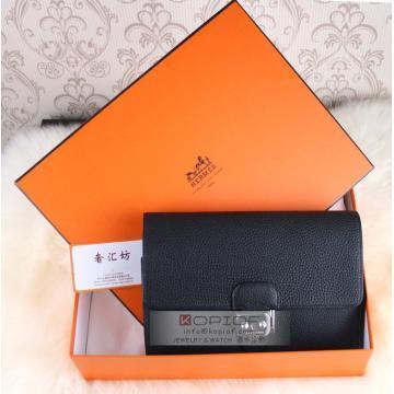 エルメス ポシェットジェット[Pochette jet] エプソンブラック　シルバー金具