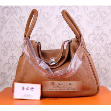 エルメスリンディ30マロンド インディトリヨンクレマンスシルバー金具