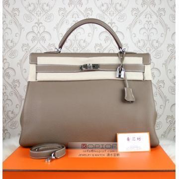 エルメスケリー35内縫いグレー エレファントトリヨンクレマンスシルバー金具
