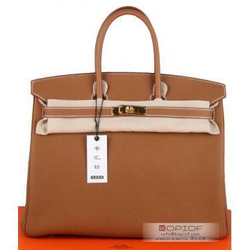 エルメス バーキン35 ゴールド ヴォーエプソン ゴールド金具 he421
