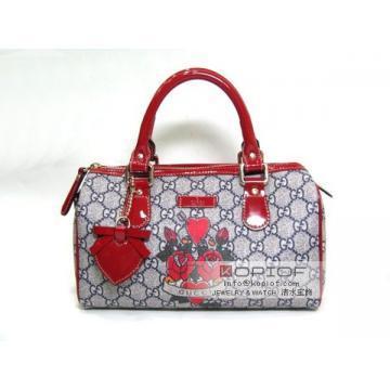 日本グッチ スーパーコピー GUCCI ミニポストンバッグ レッド×グレー 190257