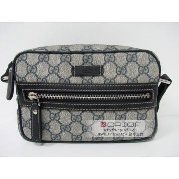 日本グッチ スーパーコピー GUCCI ショルダーバッグ ベージュ×ブルー 201447 FP47N 4075
