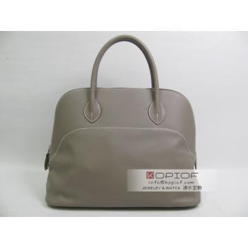 エルメス ボリードリラックス ヴォーシッキム グリスリ（シルバー金具） her205