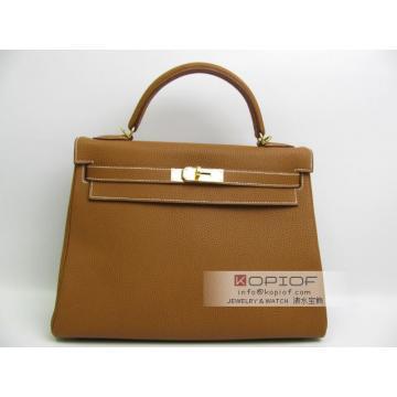 エルメス ケリー32（内縫い）トリヨンクレマンス ゴールド（金具：ゴールド） her308
