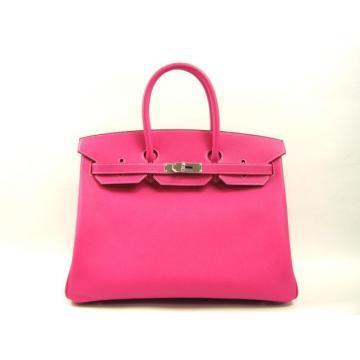 エルメス バーキン35ヴォーエプソン/ローズティリアン（金具：シルバー） her323