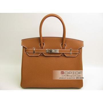エルメス バーキン30トゴ ゴールド（金具：シルバー） her414