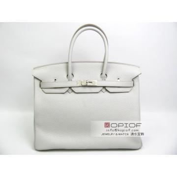 エルメス バーキン３５グレーパール（金具：シルバー） her439