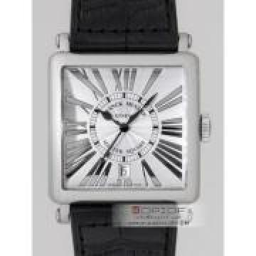 フランクミュラー マスタースクエア　レリーフ 6000HSC DT R RELIEF AC(SS)　ブラック皮 シルバー