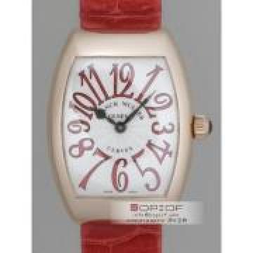 フランクミュラー トノーカーベックス 7562Q 4N(PG) レッド皮 シルバー
