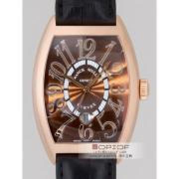 フランクミュラー トノーカーベックス レリーフ 8880SCDT RELIEF 4N(PG) ブラック皮 ブラウン