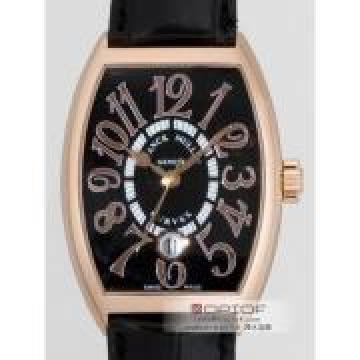 フランクミュラー トノーカーベックス レリーフ 7851SC DT RELIEF 5N(RG) ブラック皮 ブラック