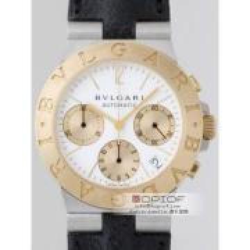 日本ブルガリ スーパーコピーbulgari ディアゴノ CH35WSGLD AUTO スポーツ クロノグラフ ホワイト／金目