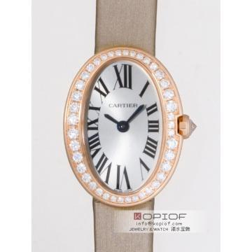 カルティエ ミニベニュワール WB520028 PG/トワル ケースダイヤ シルバー