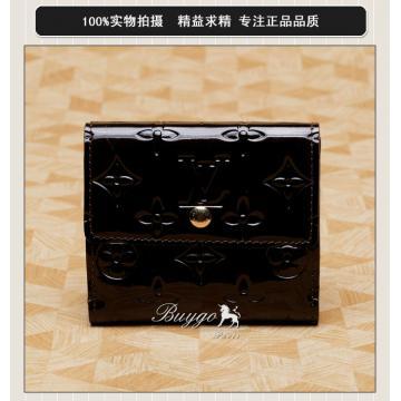 ルイヴィトン モノグラム ヴェルニ ポルトフォイユ・エリーズ Wホック財布 M93523