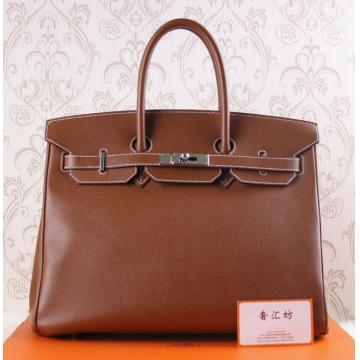 エルメス バーキン35 テール ヴォーエプソン シルバー金具 he489
