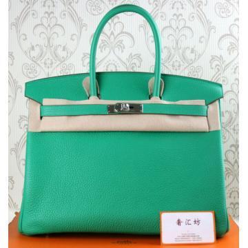 エルメス バーキン 35cm[Birkin 35cm]エプソン ブルーパオン シルバー金具 he492