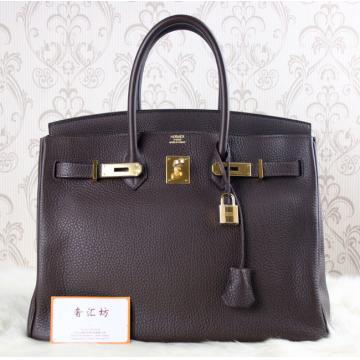エルメス バーキン 35 クレマンス クロ ゴールド金具 he494