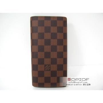 日本ルイヴィトン スーパーコピーlouisvuitton ポルトフォイユ・ブラザ 二つ折り長財布 ダミエ N60017