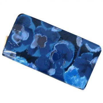 日本ルイヴィトン スーパーコピーlouisvuitton 長財布 モノグラム ヴェルニ イカット・フラワー ジッピーウォレット M90018