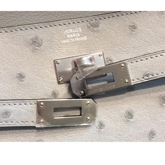 HERMESエルメススーパーコピー ケリーウォレット オーストリッチ Bleu Glacier S金具 7063020