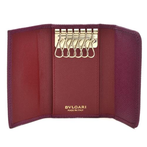 ★BVLGARI/ブルガリ★GOLD金具×キーケース×ラズベリーアガート★最新作★ 7031112