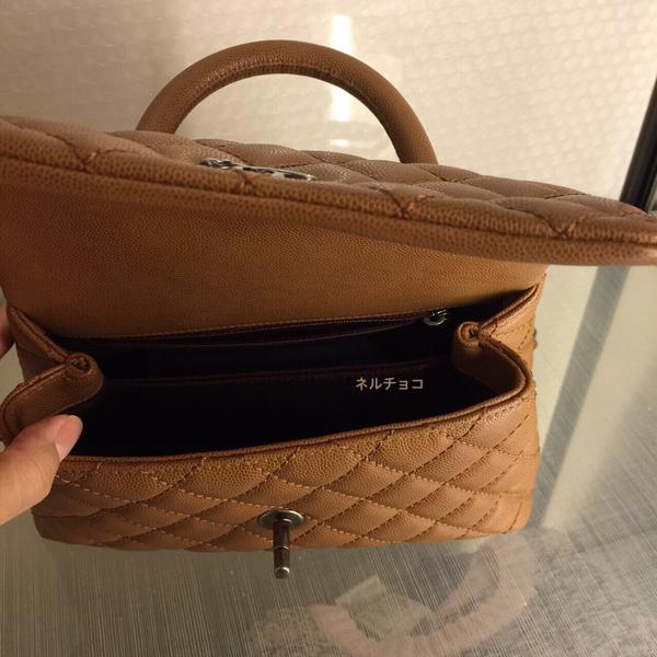 2015秋冬新作　Chanel シャネルスーパーコピー カーフスキン　ハンドル付きショルダーバッグ A92991