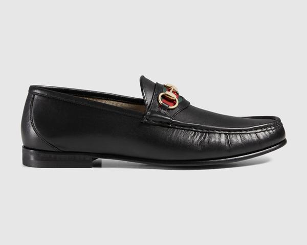 【新作Gucciグッチ コピー 】シグネチャーレザー ホースビットローファー 386565 ARPA0 1098