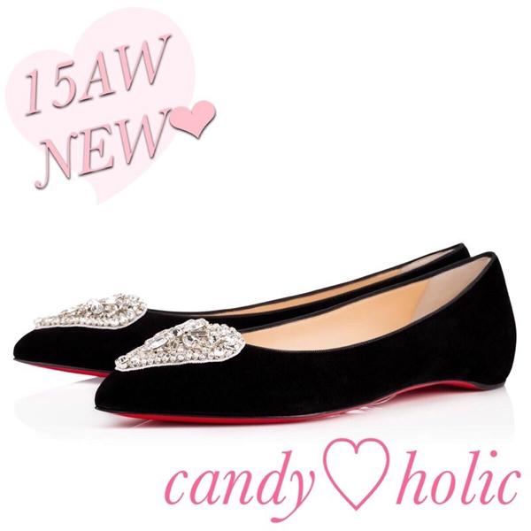 ルブタンスーパーコピー Christian Louboutin 16AW限定 Cristacora Flat Black 6112451 