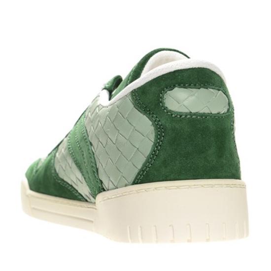 【BOTTEGA VENETA スーパーコピー】レザースニーカーウィーブ グリーン 7082801 
