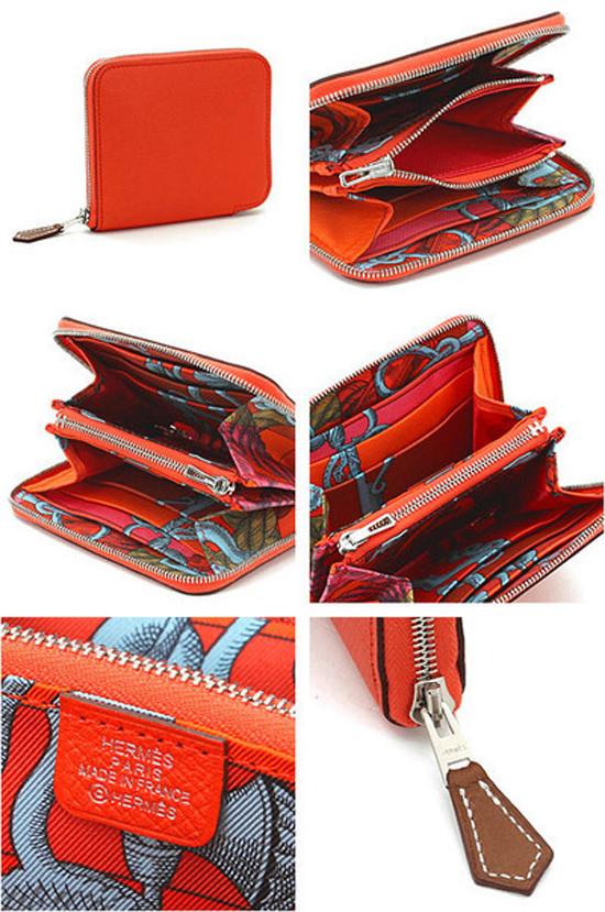 HERMES SILK IN  ラウンドファスナー折りたたみ財布 エルメス コピー 6051309