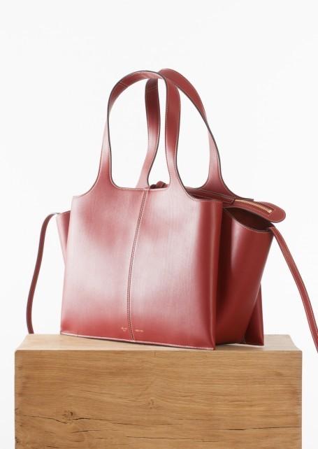 2017新作 CELINE セリーヌスーパーコピー★Tri-foldトライフォールド バッグ Red medium 7080702