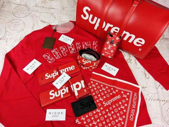 ルイヴィトン スーパーコピー M53419 17aw Supreme Louis Vuitton KEEP.45 BA.SP EPI DWT R キーポル・バンドリエール45 ボストンバッグ 