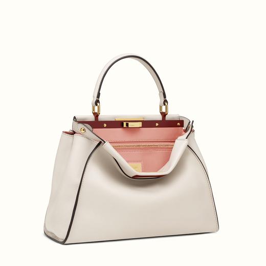 FENDI フェンディ コピー ピーカブー パウダーグレー ハンドバッグ 8BN2903ZNF02T2