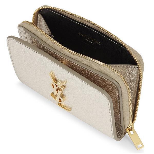 【Saint Laurent】サンローラン グリッター 折りたたみ財布 2色 75052612
