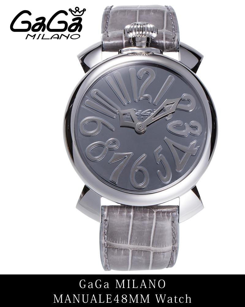 ガガミラノ コピー GaGa MILANO 時計 ユニセックス グレー 2016 SS MANUALE40MM 5220.MIR.01 ミラー 雑誌掲載 限定 マヌアーレ