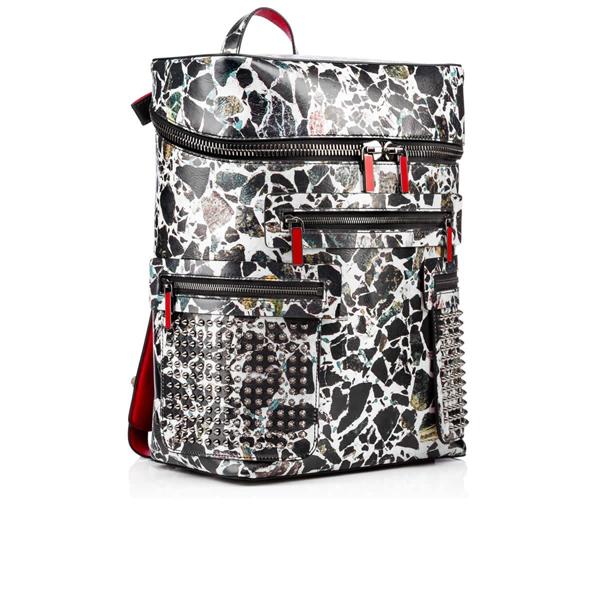 クリスチャンルブタン コピー Apoloubi Backpack/Black-White 7032404