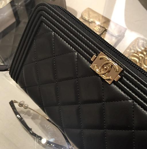 CHANEL長財布 コピー めちゃエレガント♡キラッ縁取りzipW 6050904