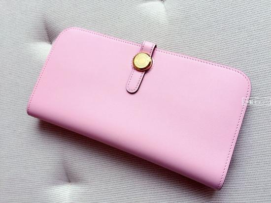 エルメス コピー DOGON ドゴンロング長財布☆ローズサクラRose Sakura 6051103